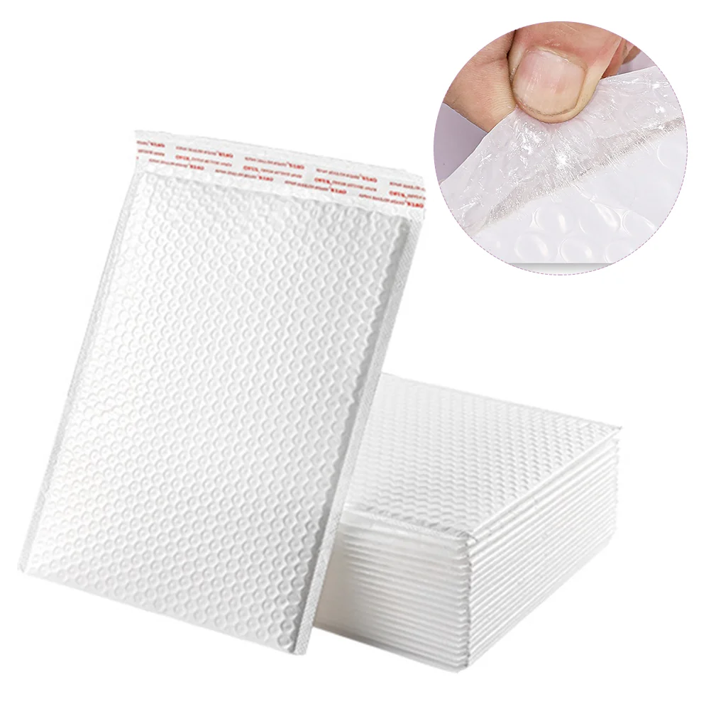 

50 Pcs Air Bubble Pouch White Bag Bubble Mailers Wrap Bubble Envelopes Express Bubble Bag Mail Sack Shipping Bubble Mailers
