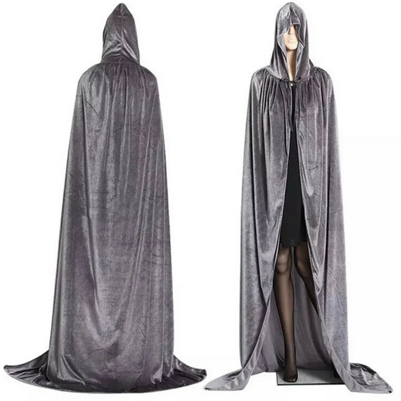 Костюм на Хэллоуин свадебная бархатная накидка женский и мужской бархатный с