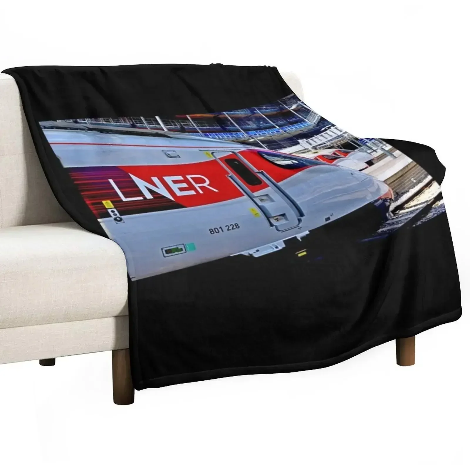Высокоскоростные поезда LNER Azuma 801 одеяло King's Cross Station спальный мешок фланелевые