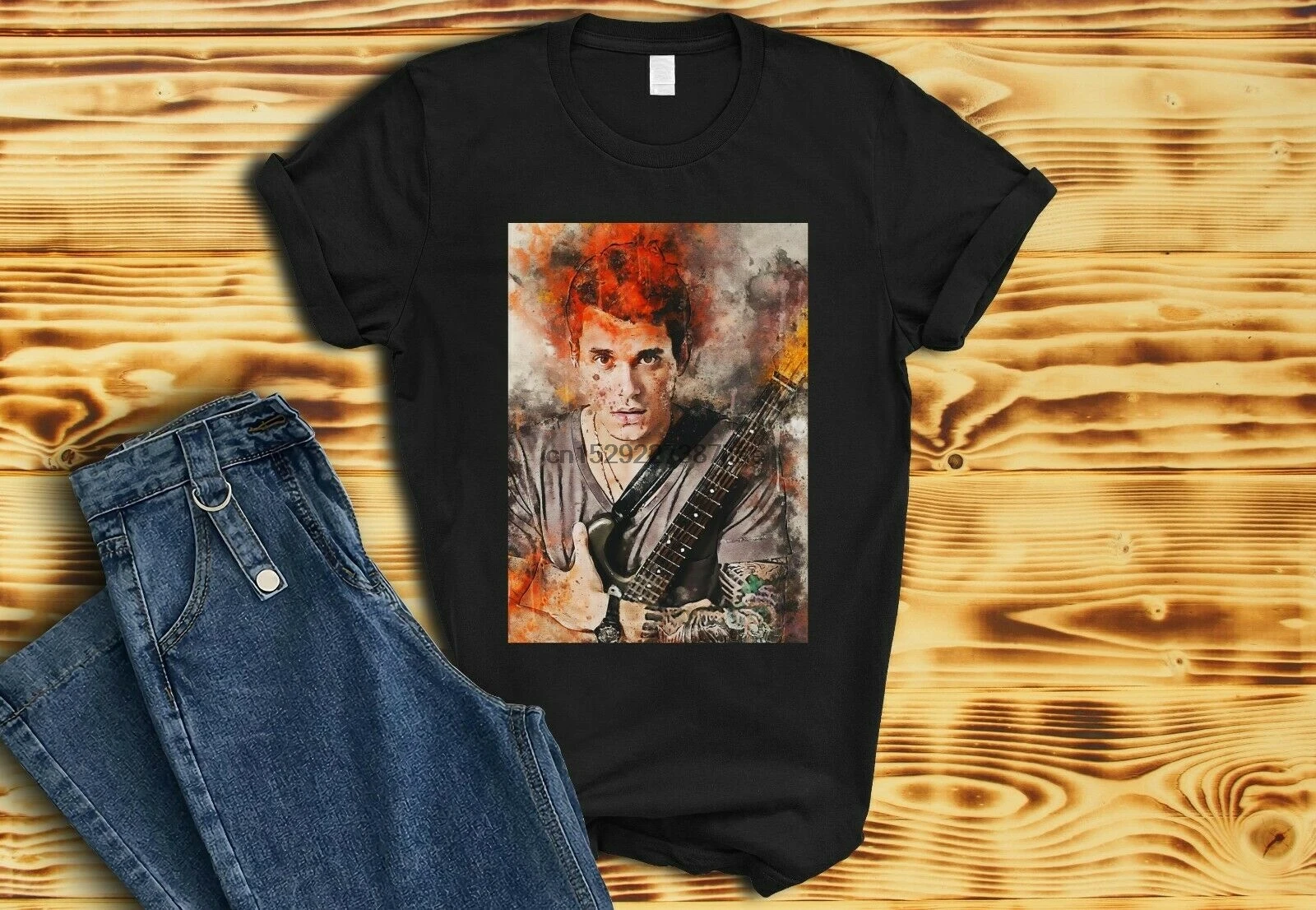 Футболка john mayer Классическая Ретро-футболка унисекс Винтажная футболка в стиле