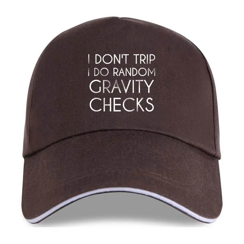 

Design Fashion Men's Fashion I Don't Trip I Do Random Gravity Checks Silver Glitter Print Funny Baseball cap