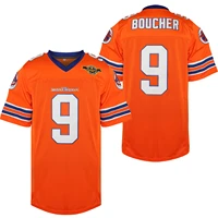 mens the waterboy movie jersey 9 bobby boucher 100 stitched retro football jerseys white orange fast shipping