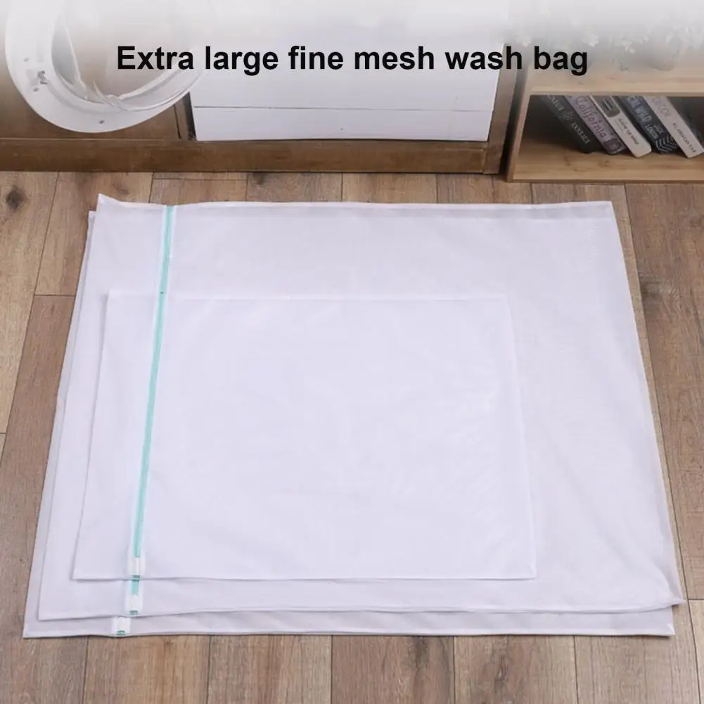 

Polyester Laundry Bag Super Fine Mesh Laundry Bags Zippered Reusable Garment Socks Delicates Clothes Bed Sheet Curtain for A