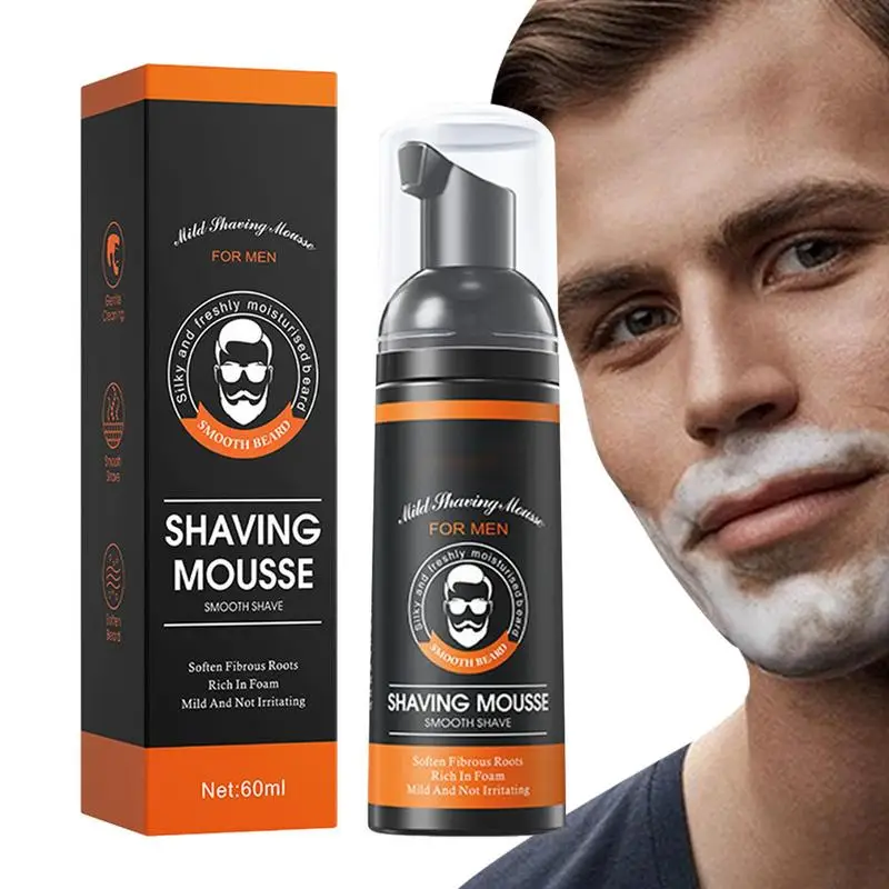 

Shaving Foam Mens Shave Cream With Vitamin E & Aloe Shaving Cream Sensitive Skin Men's Shaving Mousse Shaving Cream Travel Size