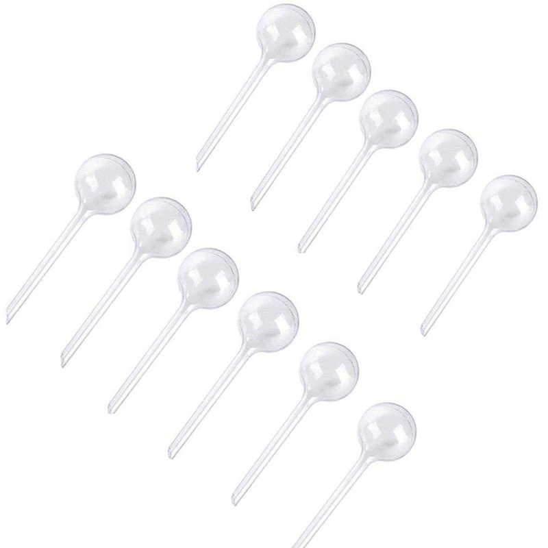 

11Pcs Clear Automatic Watering Bulbs Watering Globes Device Plastic Balls For Plants Vacation Houseplant Plant Pot