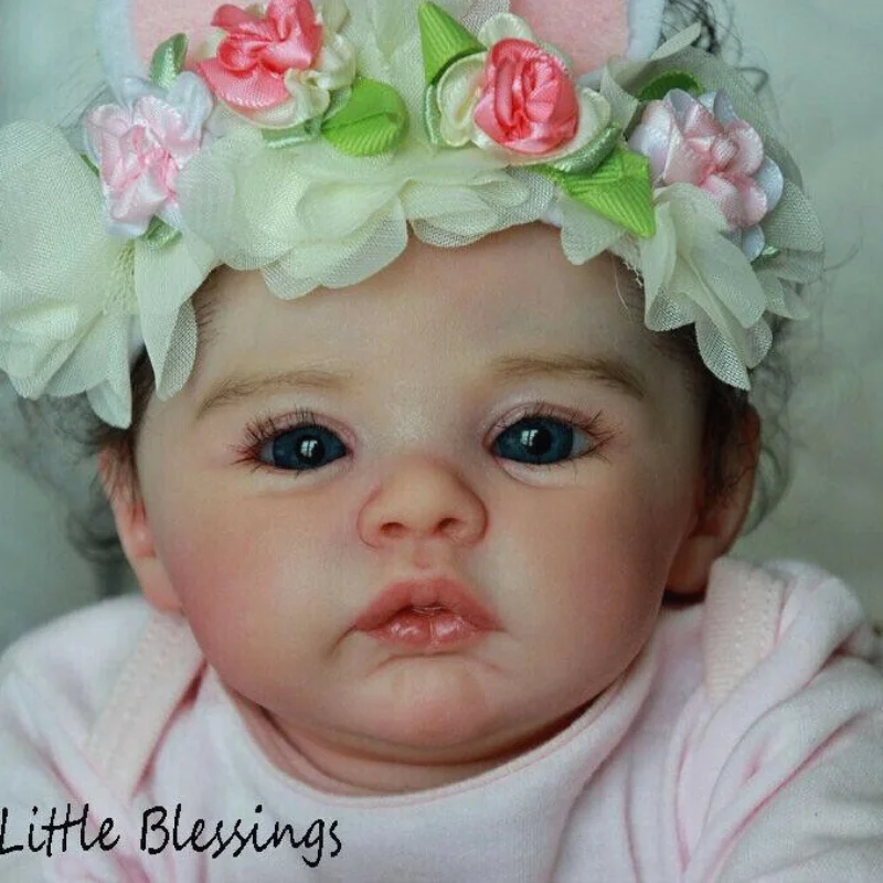 

17inch Premie Size Reborn Meadow Doll Kit Popular Soft Touch Bebe Reborn Baby Doll Reborn Head Unpainted Kits Toys for Children