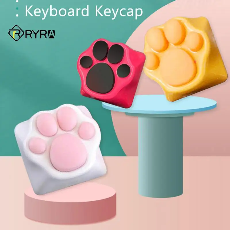 

Крышка для клавиатуры RYRA, крышка для клавиш с кошачьими крапанами, механическая клавиатура, милая девушка, милая основа из алюминиевого спл...