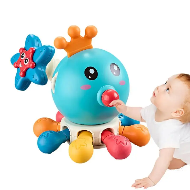 

Прорезыватель для зубов детский, развивающая игрушка-осьминог, цветные мягкие зубные кольца в виде животных для раннего развития, милые мягкие игрушки