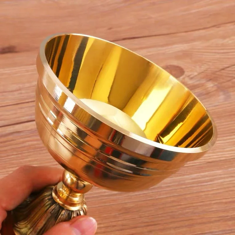 Латунный буддистский подсвечник