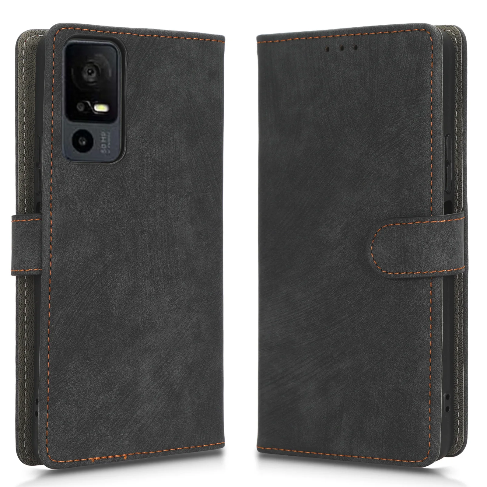 Флип-кожаный чехол для TCL 40 NxtPaper 5G магнитная кнопка защита RFID противоугонный слот