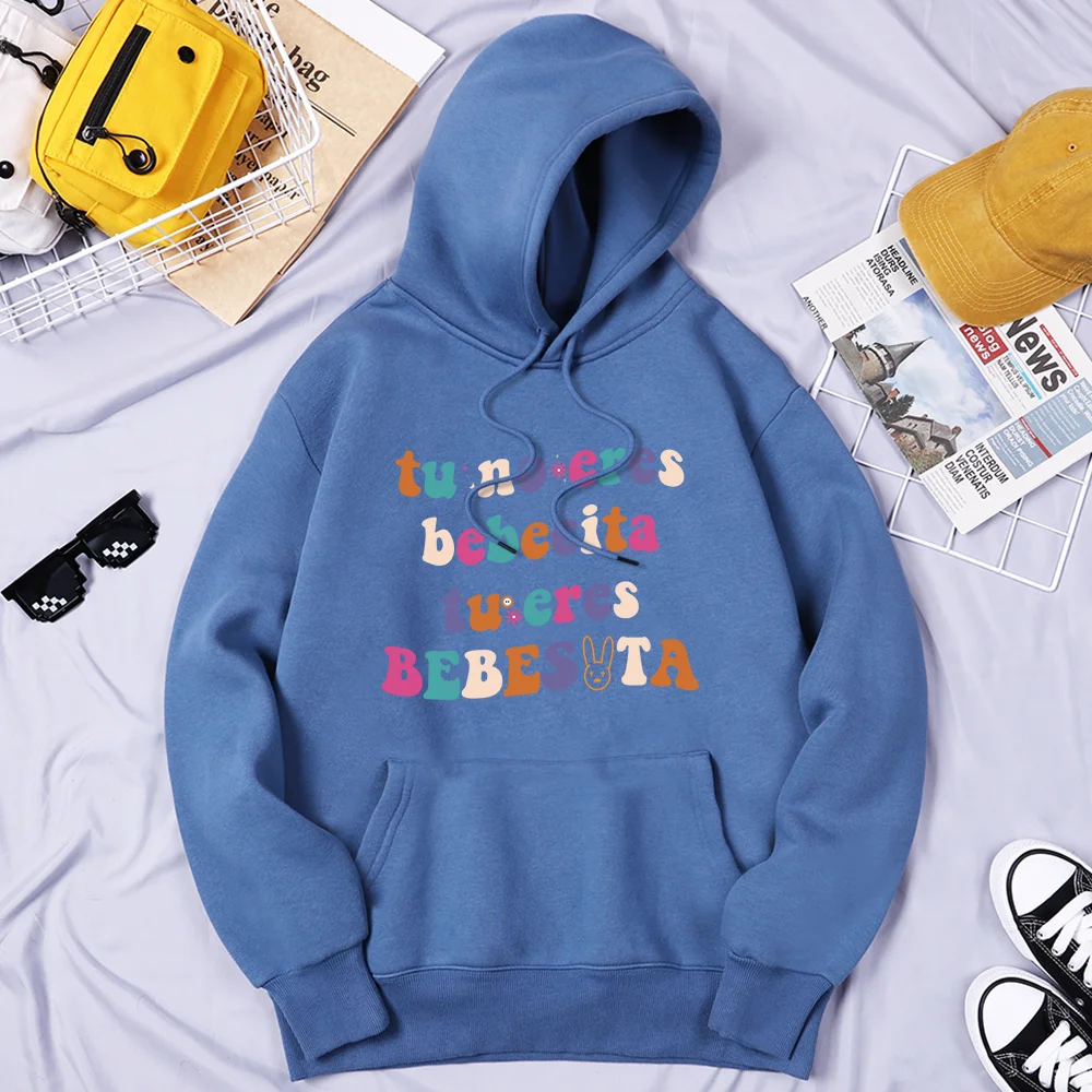 

Толстовка мужская с капюшоном, плохой зайчик, без шерсти бебебебита, винтажная качественная одежда, Классическая Повседневная флисовая свободная толстовка с капюшоном