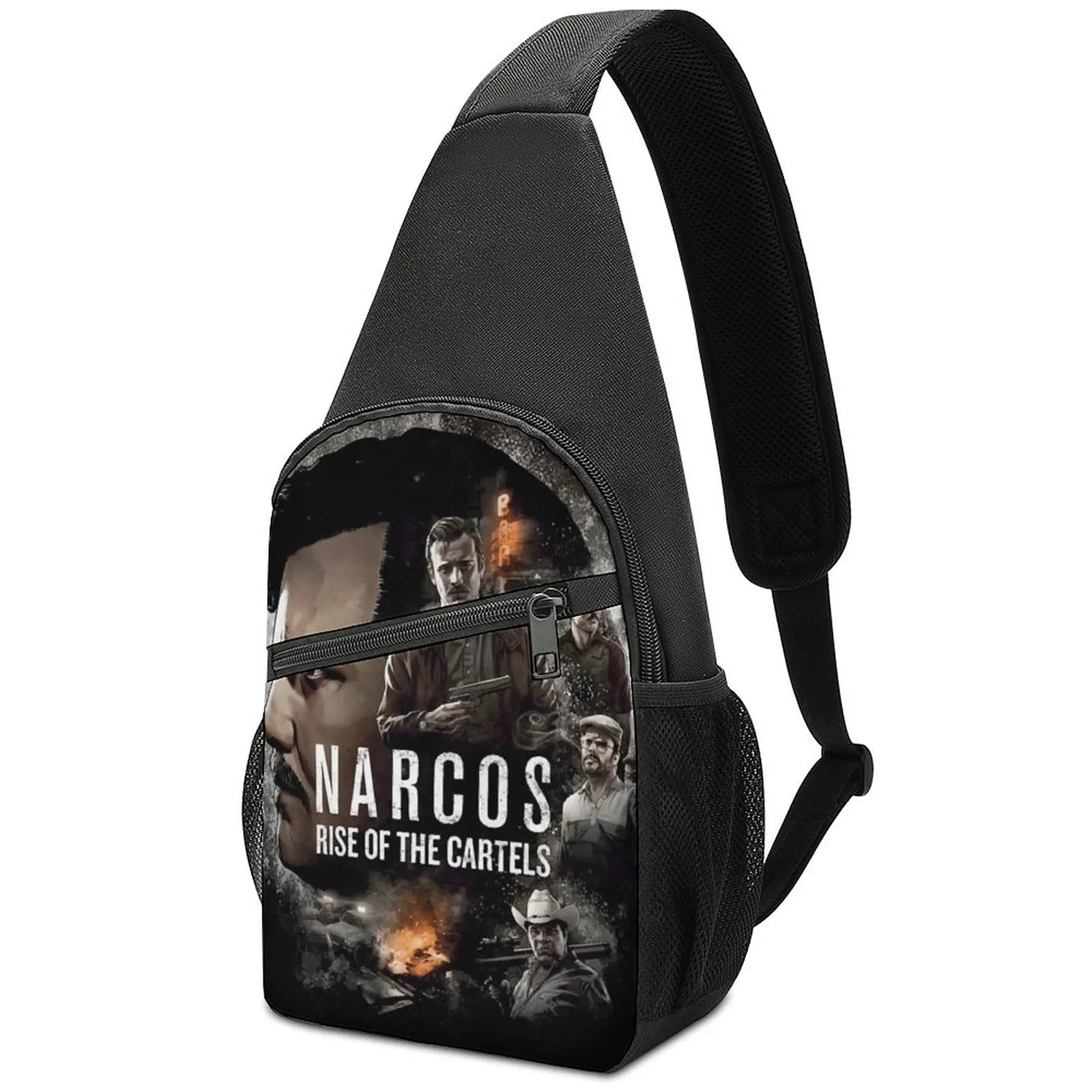 

Narcos Pablo Escobar Rise Cartels Shoulder Bags Celebrity Casual Chest Bag School Trip Sling Bag Outdoor Style Print Small Bags