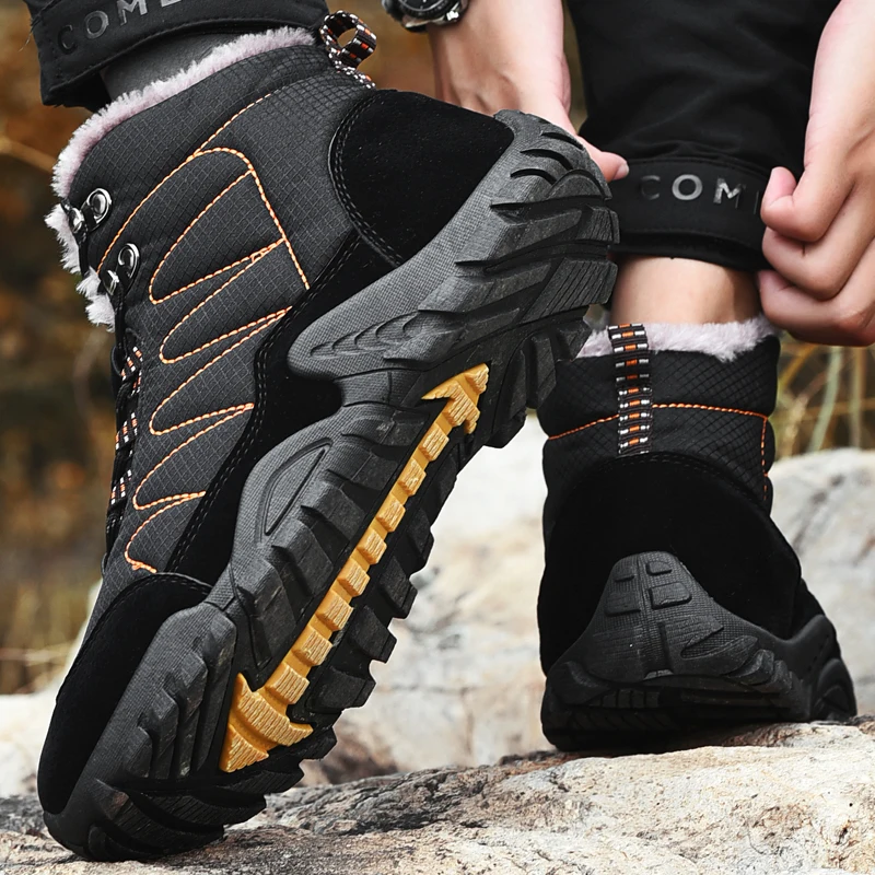 Men's Hiking Shoes Autumn Winter Non-slip Fashion Outdoor Camping Hiking Anti-slip Training Shoes