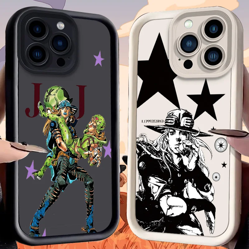 Фото Яркий силиконовый чехол J-JoJo's Bizarre Adventure Vibrant Gyro Zeppeli для iPhone 17 Air 16 E 15 14 Plus 13 12 Mini 11 Pro Max №1