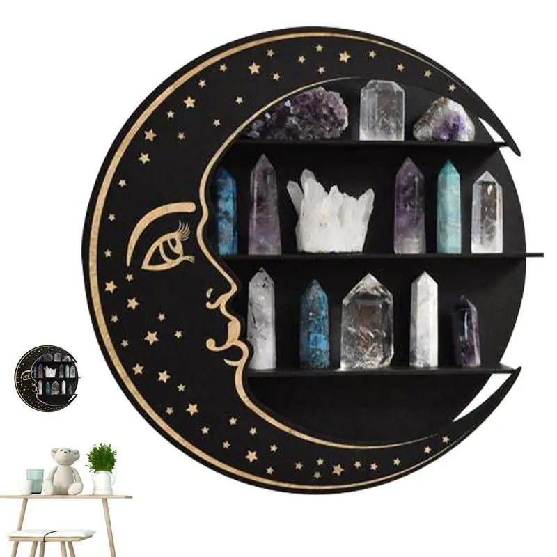 

Настенный декор, полка, Декор, эстетический декор в виде Луны, полки для спальни, эстетический декор от ведра, эстетические деревянные полки для