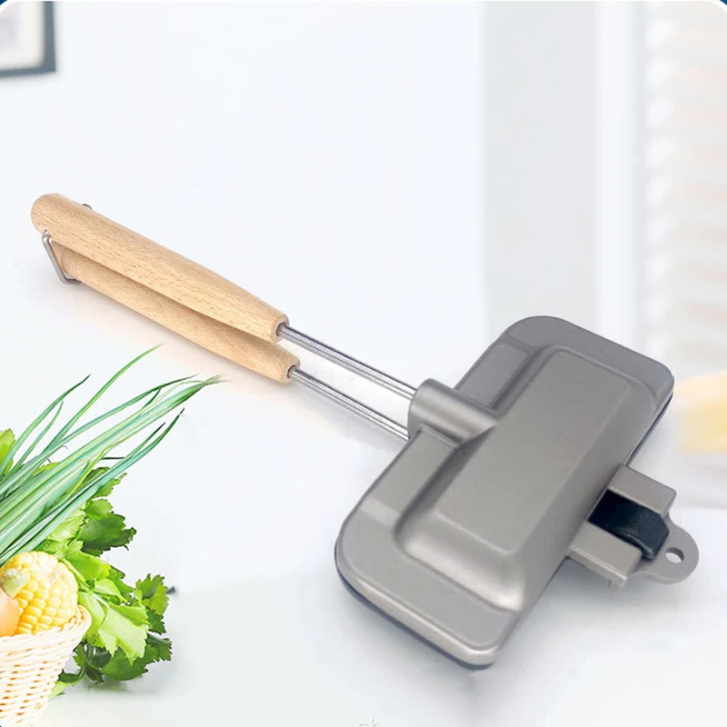 Съемная ручка маленькая сковорода для сэндвичей портативная обжима хлеба