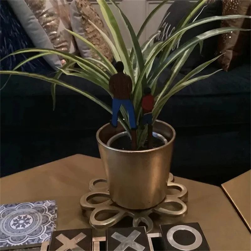 3 шт. забавные деревянные этикетки для людей садовый газон цветочный горшок