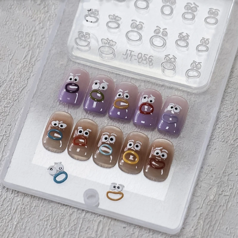 Силиконовая форма для дизайна ногтей 3D штамповка цветов трафареты смоляные