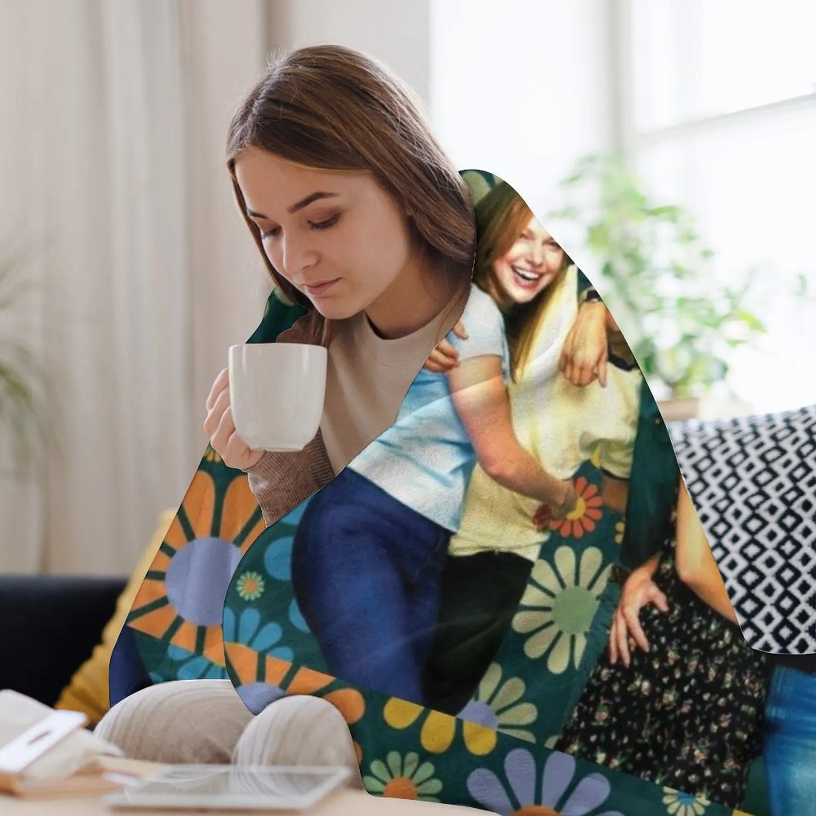 Новинка этот 70-е шоу цветочный рекламный плакат пледы покрывала фланелевая ткань