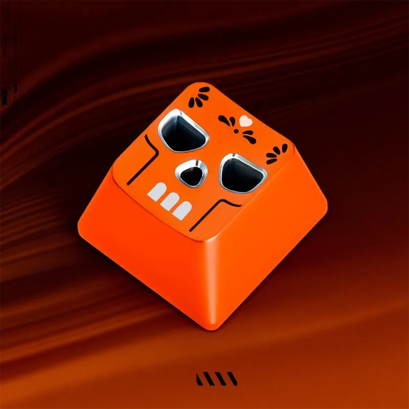 Металлическая колпачка для клавиши GMK Mictlan Keycap Metal Love Skull ESC 1U, цветная, из алюминиевого сплава, с ЧПУ, красная, серебристая, черная, фиолетовая, аксессуар для клавиатуры Artisan (art.: 3920d4d3fc8c2) - 3920d4d3fc8c2