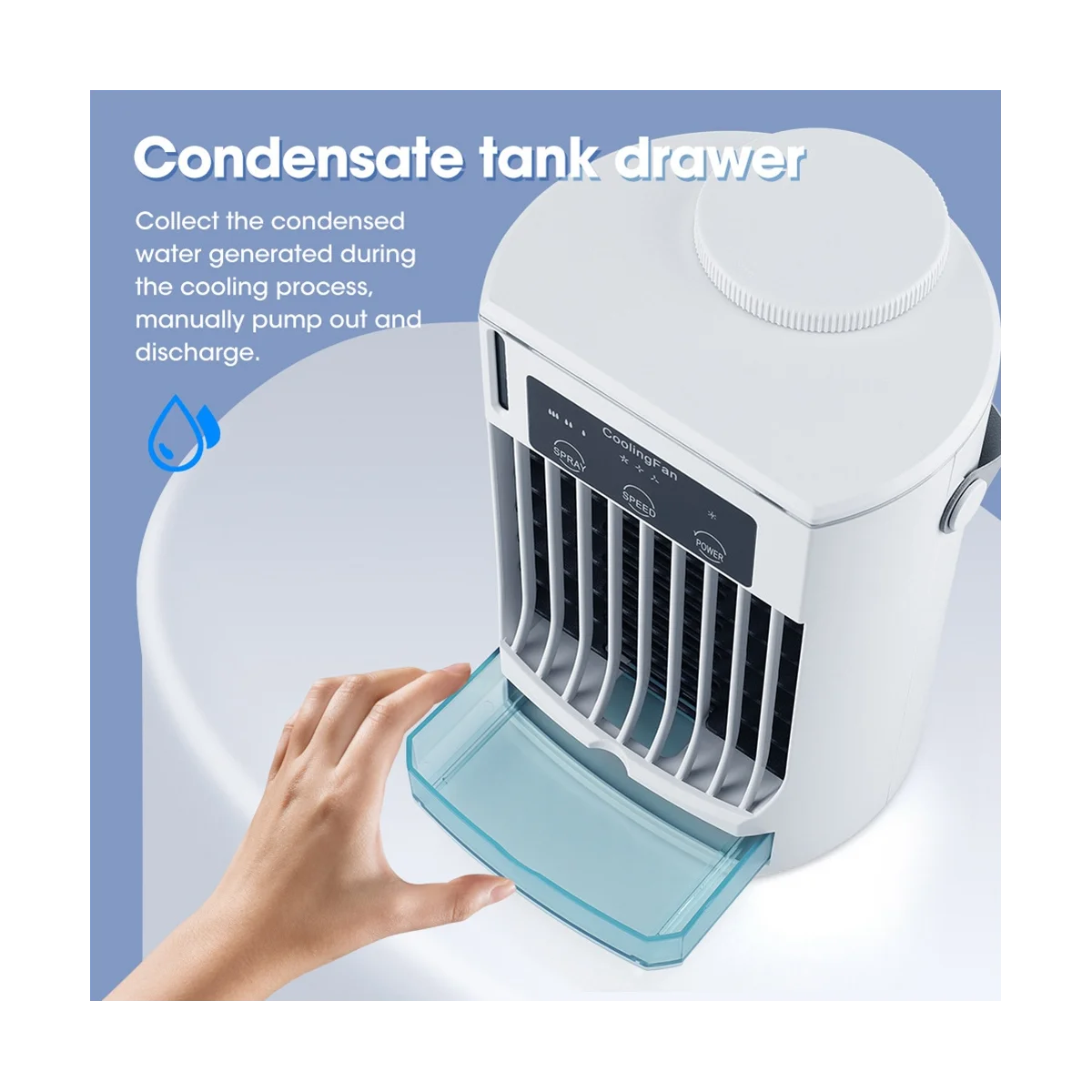 

Air Cooler Household Spray Humidifier Fan Water Cooled Air Conditioning Fan USB Desktop Cooling Fan Air Conditioner