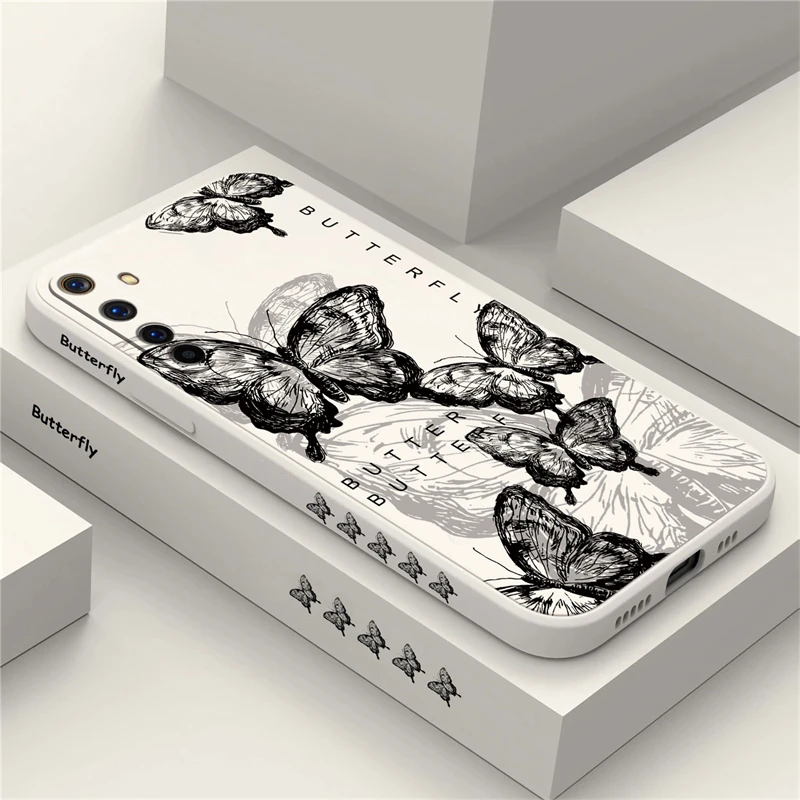 INS ретро-телефон в виде бабочки для OPPO Realme Narzo 20 30 50 Pro 30A 50I Prime силиконовый мягкий