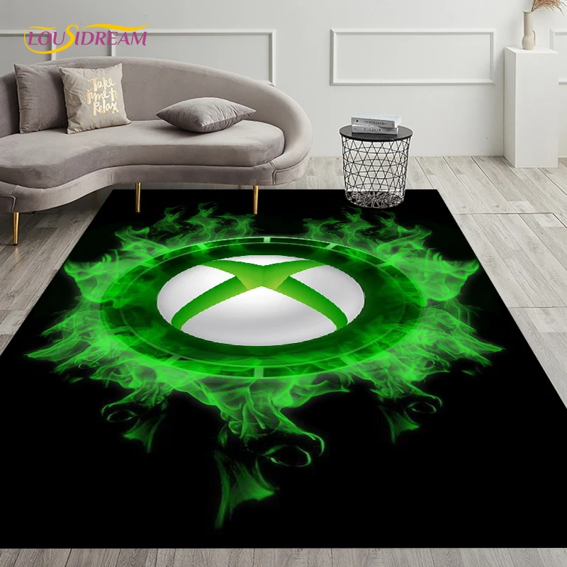 

Gamer Gaming Xbox Creative Carpets Rugs for Living Room Bedroom Decorative Child Game Non-slip Floor Mat Kid Play Area Rug Gift
