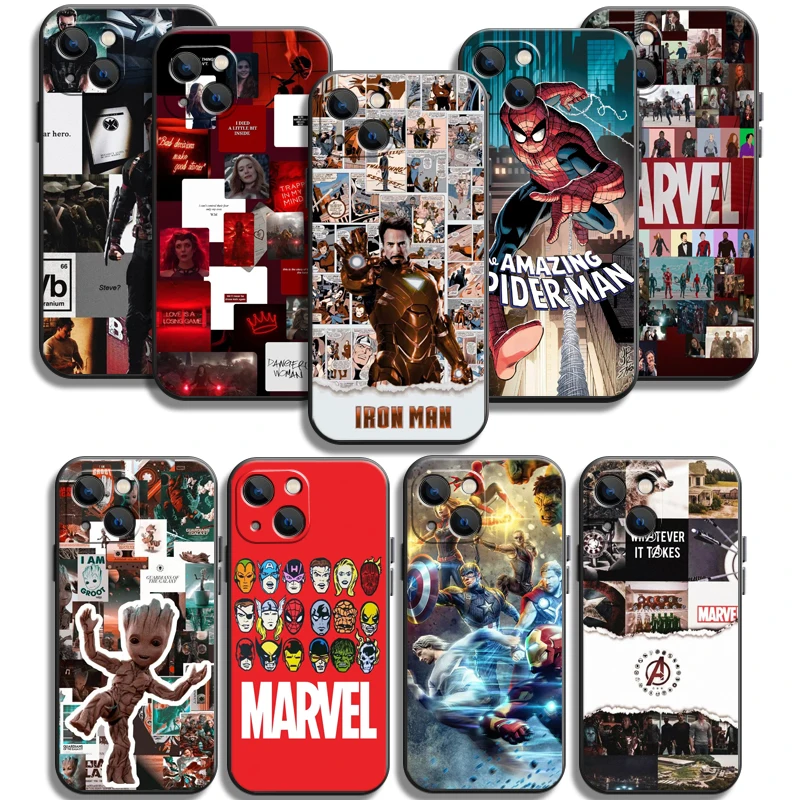 

Marvel Iron Man Spiderman Phone Cases For iPhone 7 8 SE2020 7 8 Plus 6 6s 6 6s Plus X XR XS MAX Back Cover Coque Funda Soft TPU