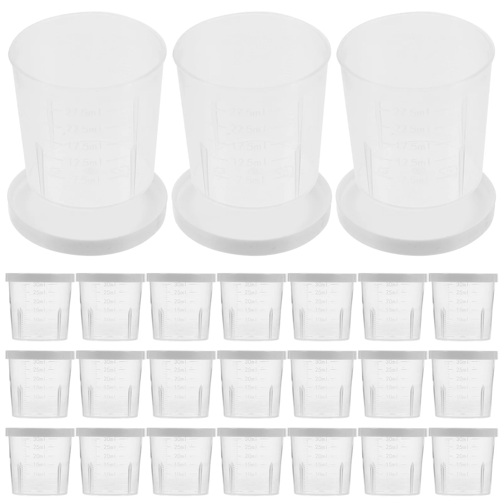 

50pcs Small Condiment Boxes Jam Cups Salad Sauce Round Boxes for Travel