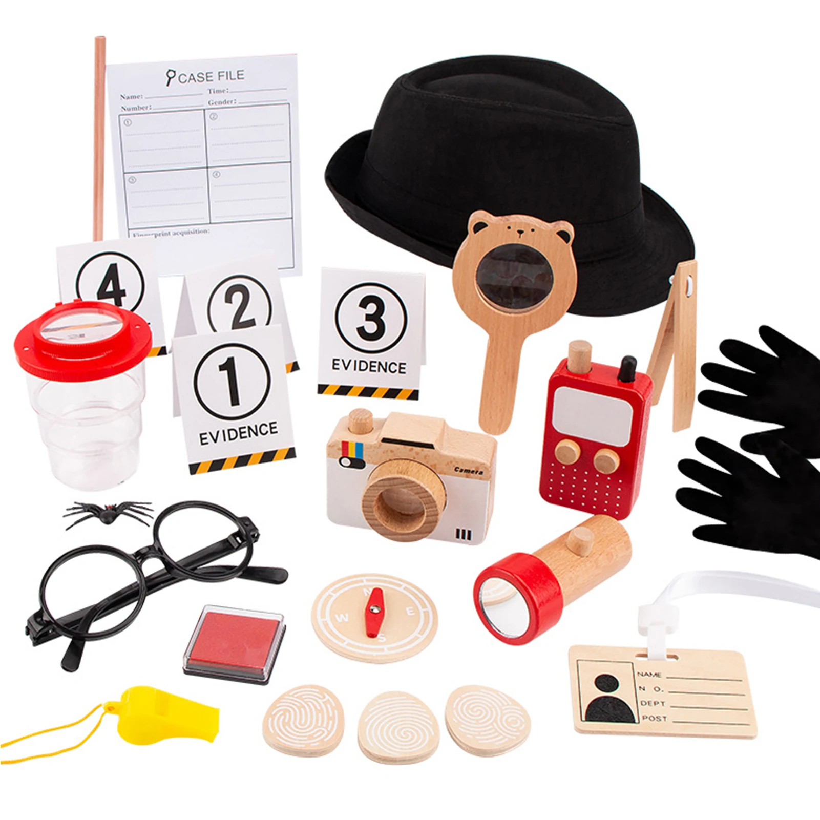 

Pretend Play Detective Costume Game Toy Set Logical Thinking Training Game Preschool Observation Toys For Kids Birthday Gifts