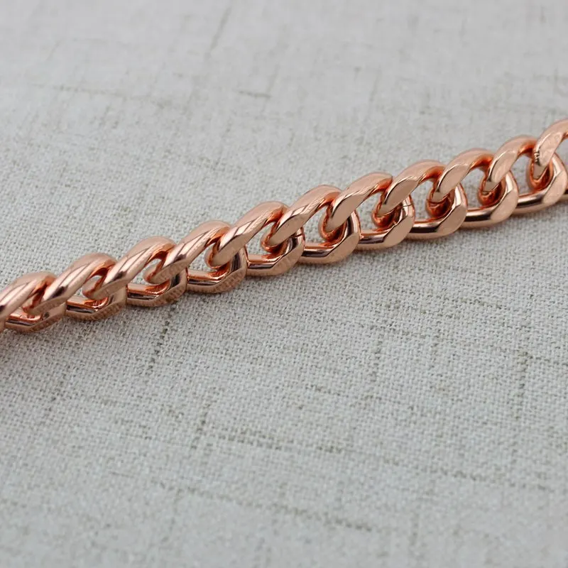 11mm Rose Gold Aluminum Chain Bags Purses Strap Accessory Factory Quality Plating Cover Wholesale 40cm 60cm 100cm 120cm 130cm
