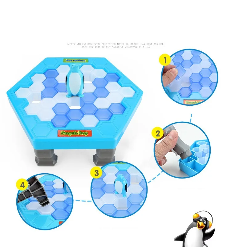 

Penguin Trap Parent-child Interactive Entertainment Indoor Board Game Children's Family Ice-breaking Rescue Penguins Party Game