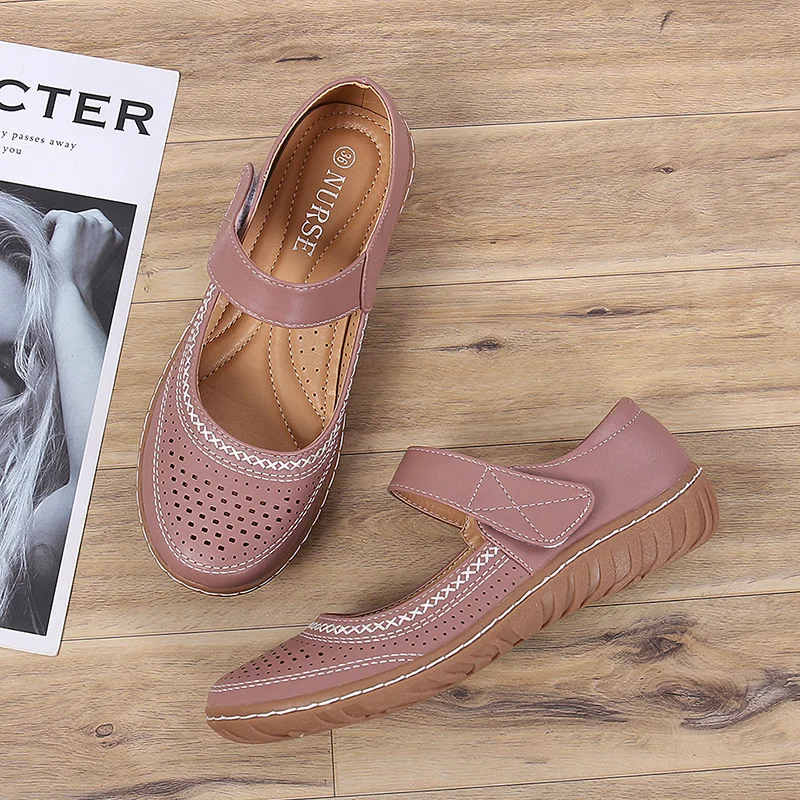 Laser Cut High Quality Casual Slip On Shoes For Women Wedges Ladies