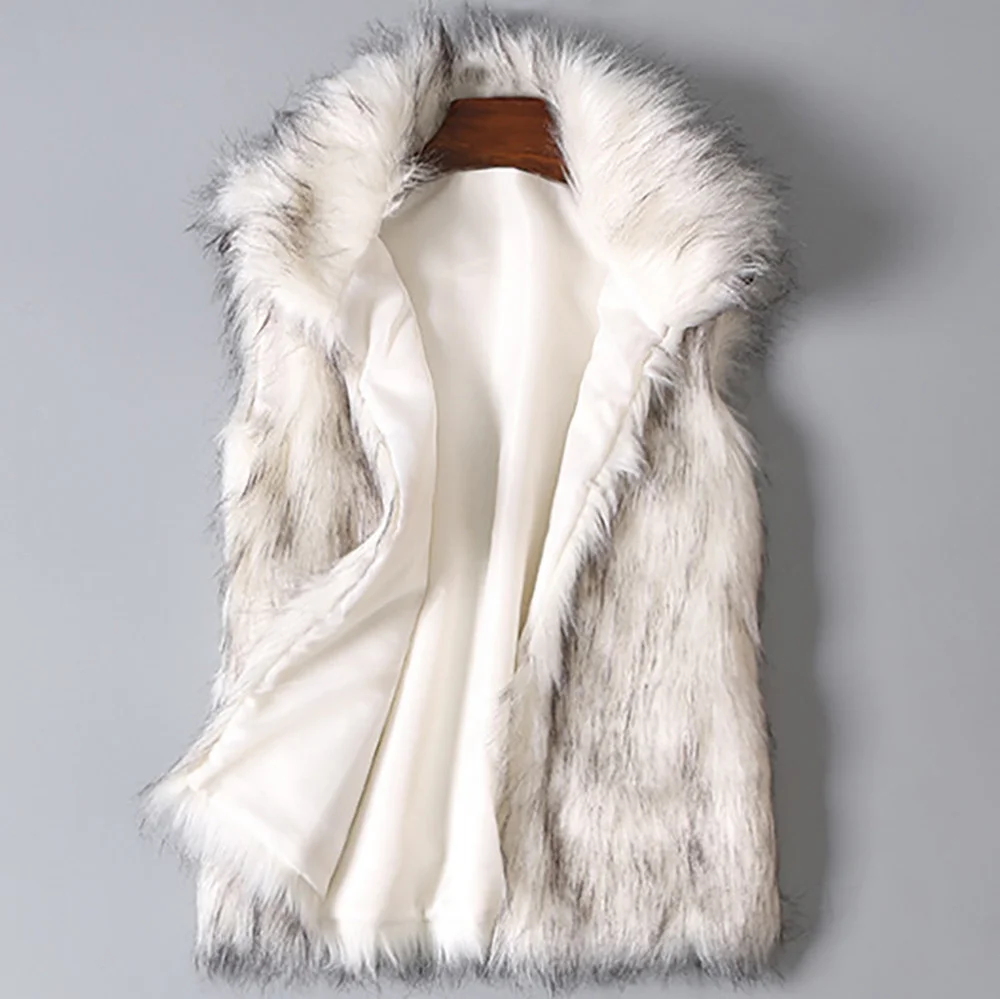 

Faux Fur Vest Women Plus Size Furry Short Faux Fur Vests Coat Fur Gilet Fourrure Autumn Winter Overcoat Куртка Зимняя Женская