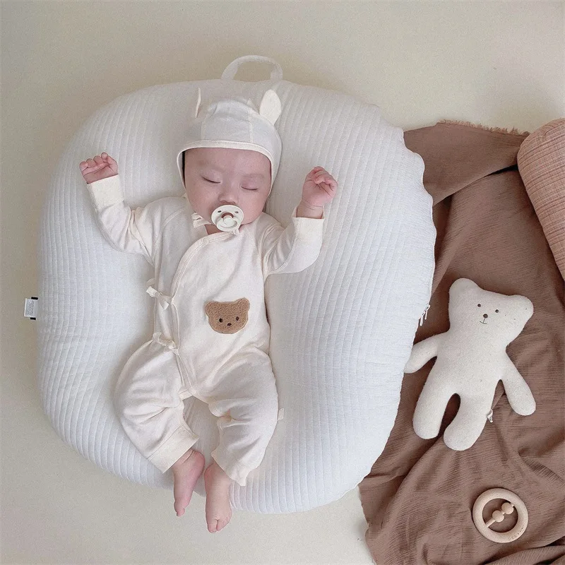 

Newborn Baby Clothes Pure Cotton 0-3-6 Months Newborn Baby Home One-piece Pajamas Monk Clothes Romper