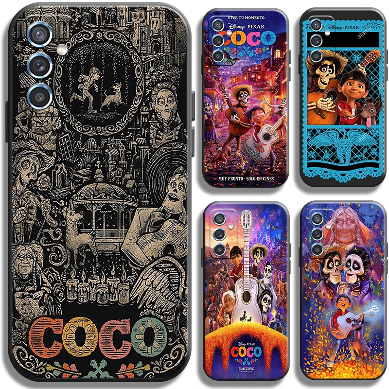 

Disney Coco Miguel Riveras Phone Case For Samsung Galaxy M10 M11 M12 M20 M22 M30 M30S M31 M31S M32 M51 M52 5G Funda Back Cover