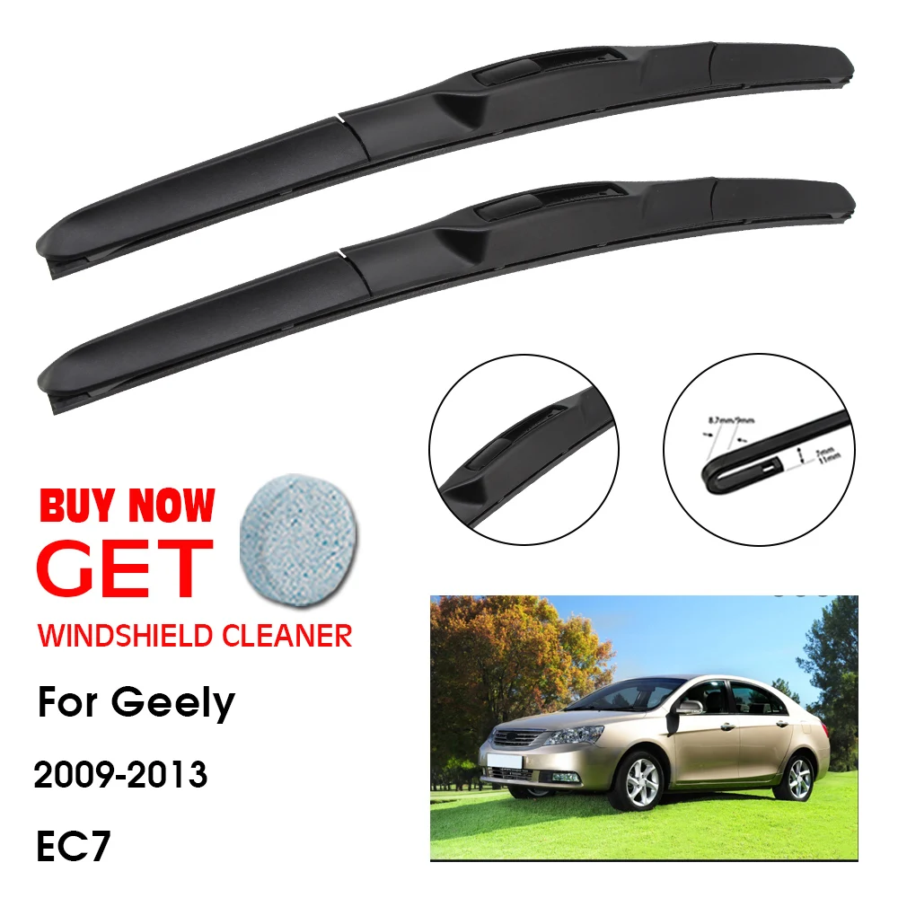 

Car Wiper Blade For Geely EC7 24"+16" 2009-2013 Front Window Washer Windscreen Windshield Wipers Blades Accessories