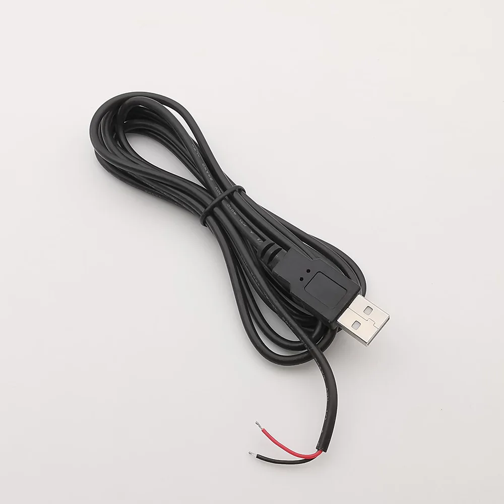 

5V USB 2.0 A Female Male Power Supply Cable Connector 2Pin 4Pin Wire Charge Extension Cable Adapter Welding Line DIY 0.3m 1m 2m