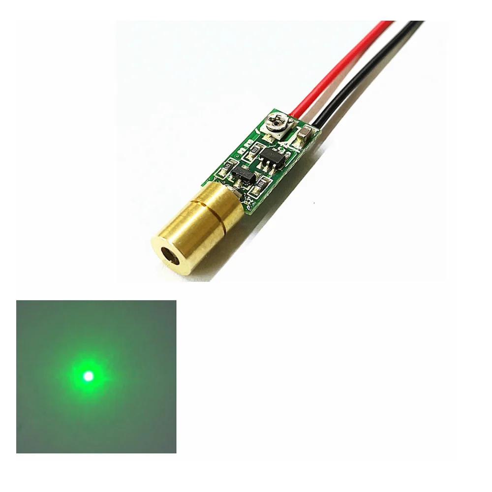 515nm 520nm 10mw Dot Green Laser Module Laser Lamp 6mmx10.5mm