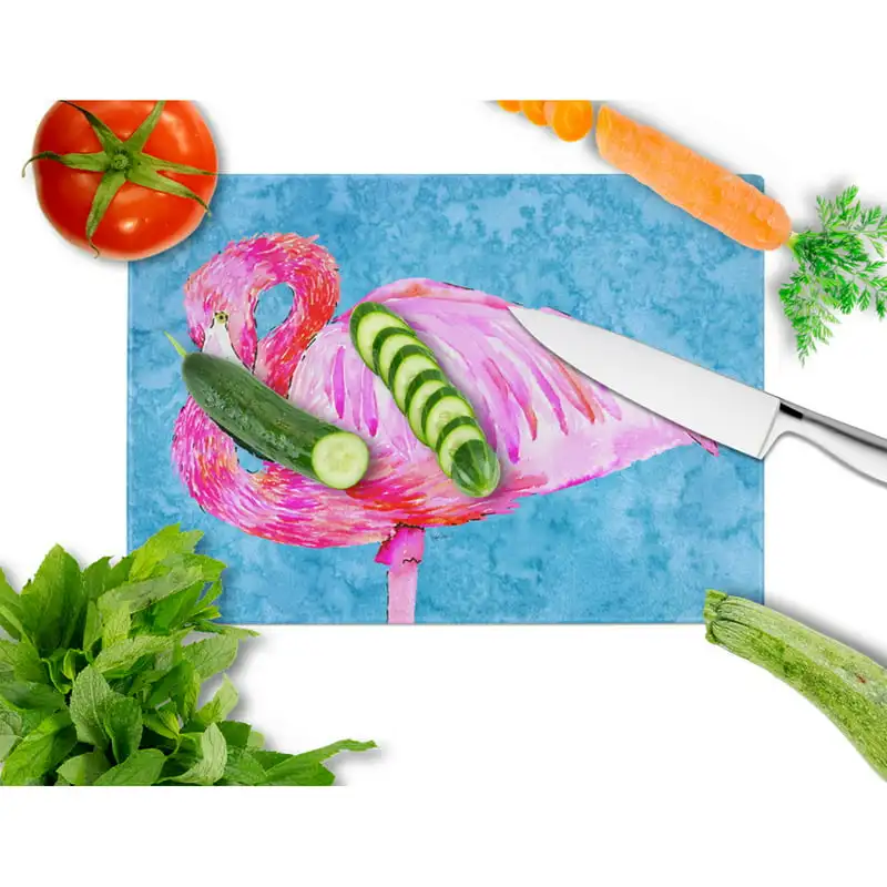 

Драгоценности 8686LCB стакан с Фламинго разделочная доска большая, 12H x 16W, разноцветная