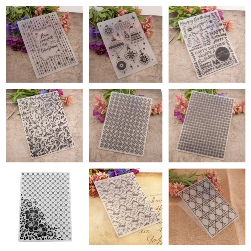 

12.8x17.6cm Plastic Embossing Folder DIY Craft Template Molds Stamp Stencils Scrapbook Paper Cards Photo Album Making