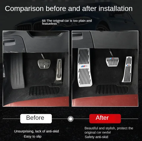 Для BMW 5 серии 2011-2024 F10 F11 F07 G30 G31 акселератор, подставка для ног, педаль из нержавеющей стали, противоскользящие накладки, автомобильные аксессуары