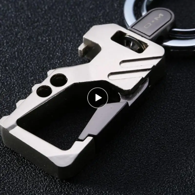 

Stainless Steel Car Key Chain Charm Gift Keychain Wear Belt Durable Waist Hanging Keychain Car Accessories Bottle Opener