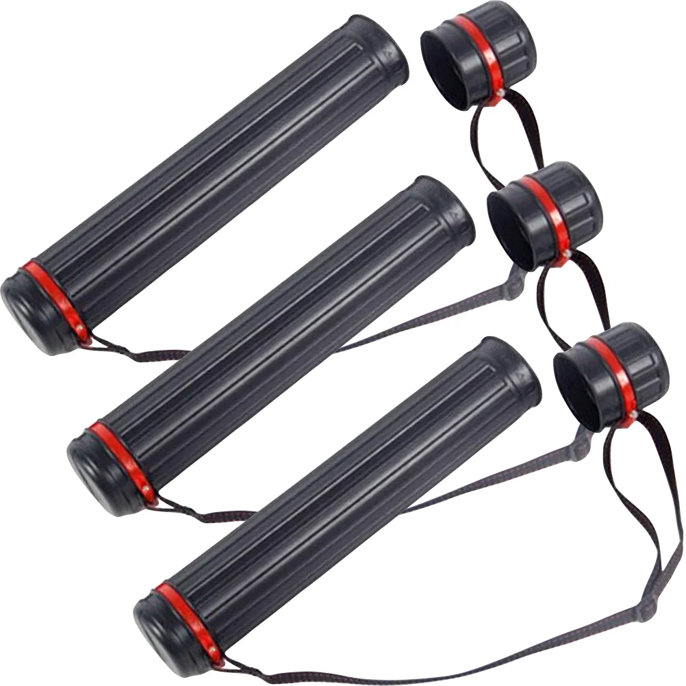 

3 Pcs Expandable Suitcase Telescopic Painting Tube Prints Storage Poster Holder Portable Strap Tubes