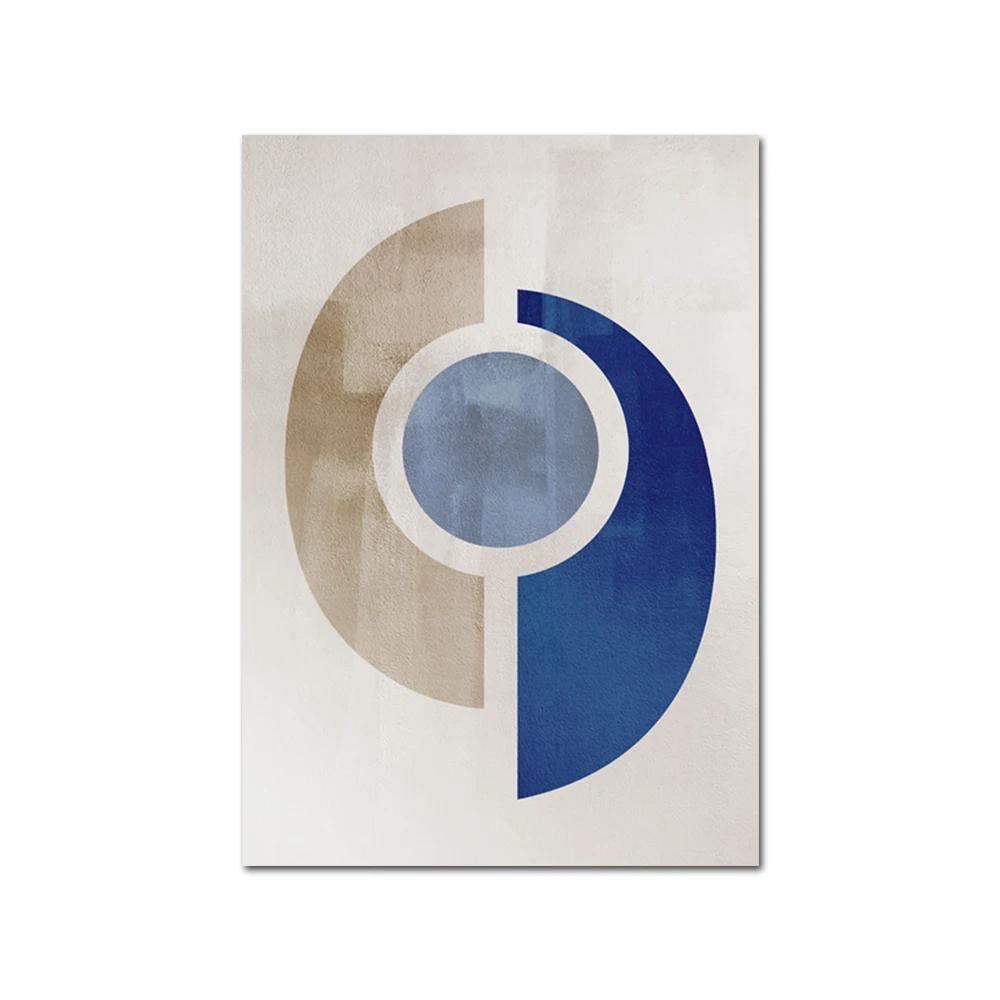 

Абстрактный настенный плакат YWDECOR Синяя серия