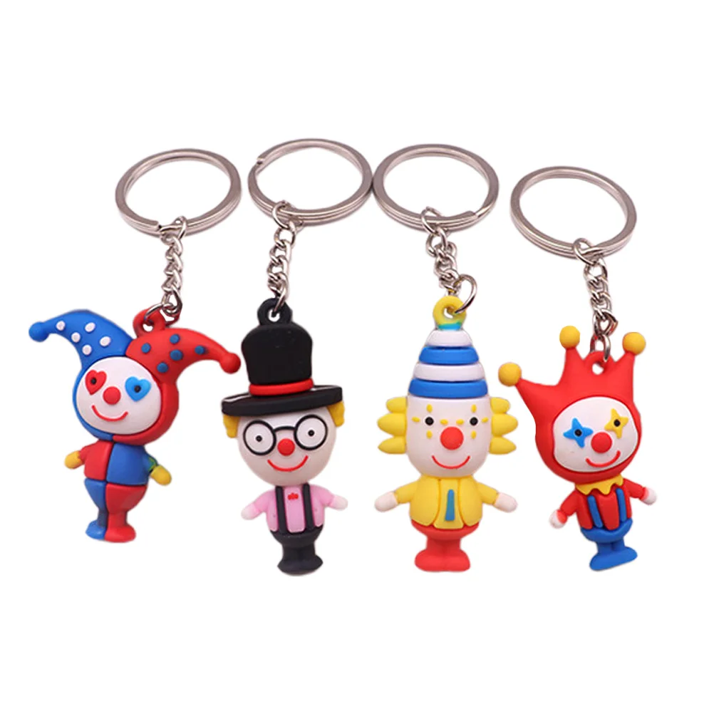 

Clown Keychain Porcelain Kids Party Novelty Key Toy Ring Keyring Prizes Carnival Gifts Circus Scaryfigurefavor Keyrings Funnyfor