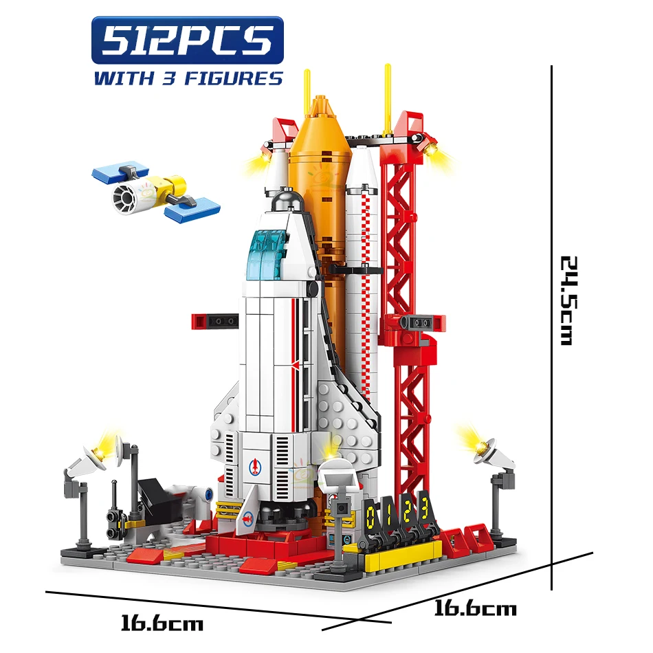 HUIQIBAO Space Aviation Rocket Building Blocks