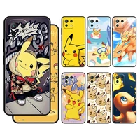 phone coque cover for xiaomi poco 9t m4 pro 5g f3 m3 x4 mi 11 lite x3 nfc f4 gt 10t 11t cartoon pokemon pikachu
