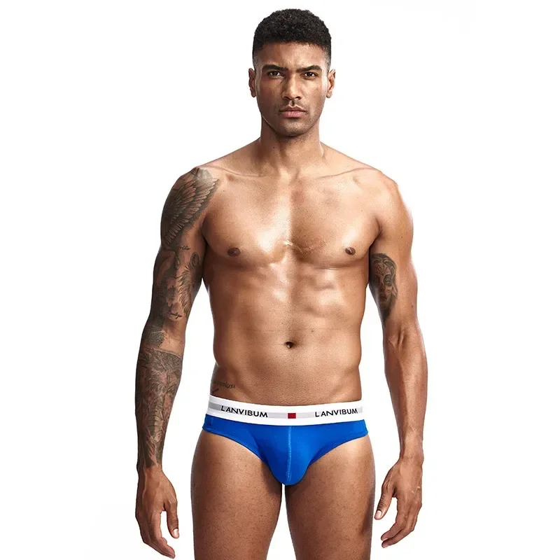 

Man Low Rise Briefs Bulge Pouch Underwear Men Cotton Soft Panties Breathable Sport Underpants Lingerie U Convex Pouch Trunks