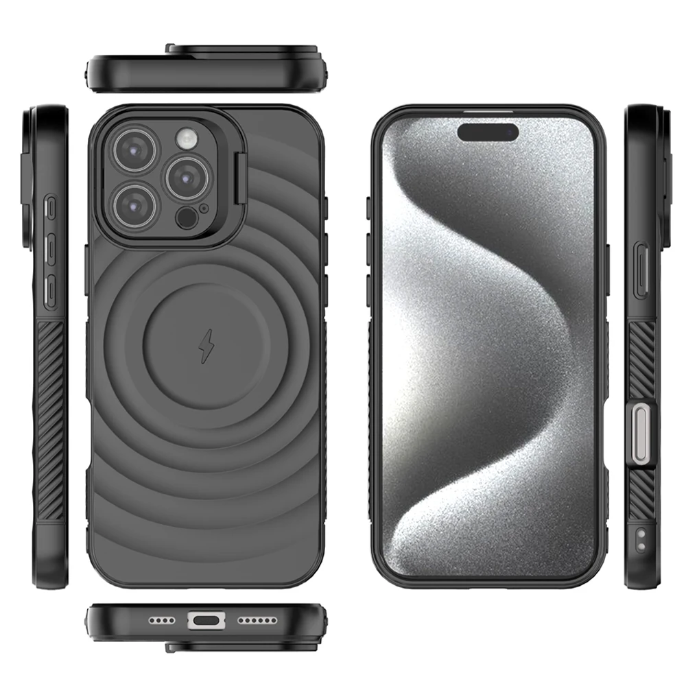 Складной магнитный чехол-подставка для iPhone 16 13 14 15 Pro Max